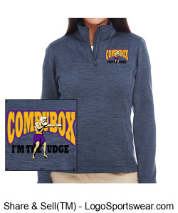 COMPUBOX LOGO WOMEN'SQUARTER ZIP Design Zoom